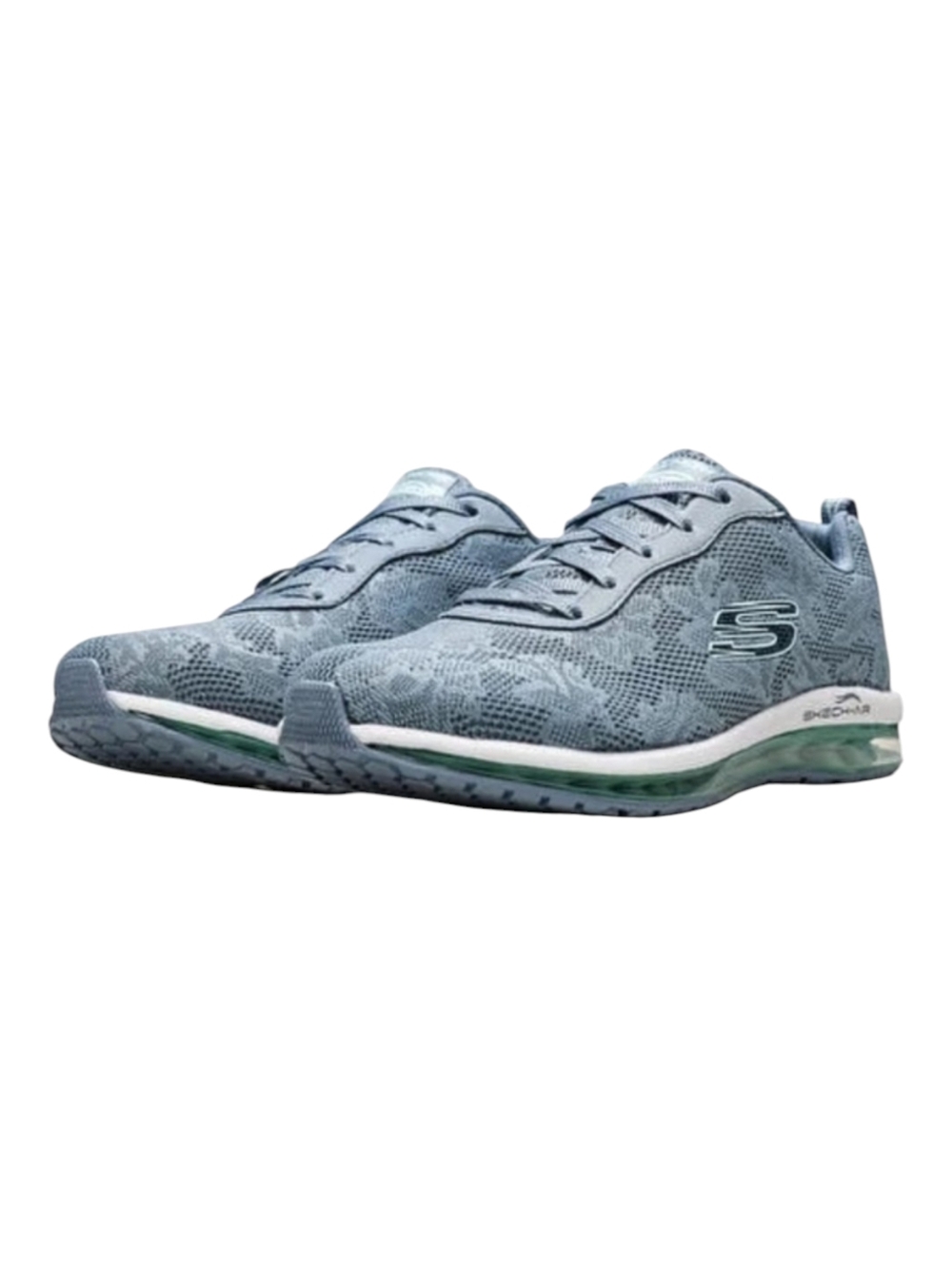 Skechers Skech-Air Dusty Blue Lace Sneakers Trainers Tennis Shoes Size 10